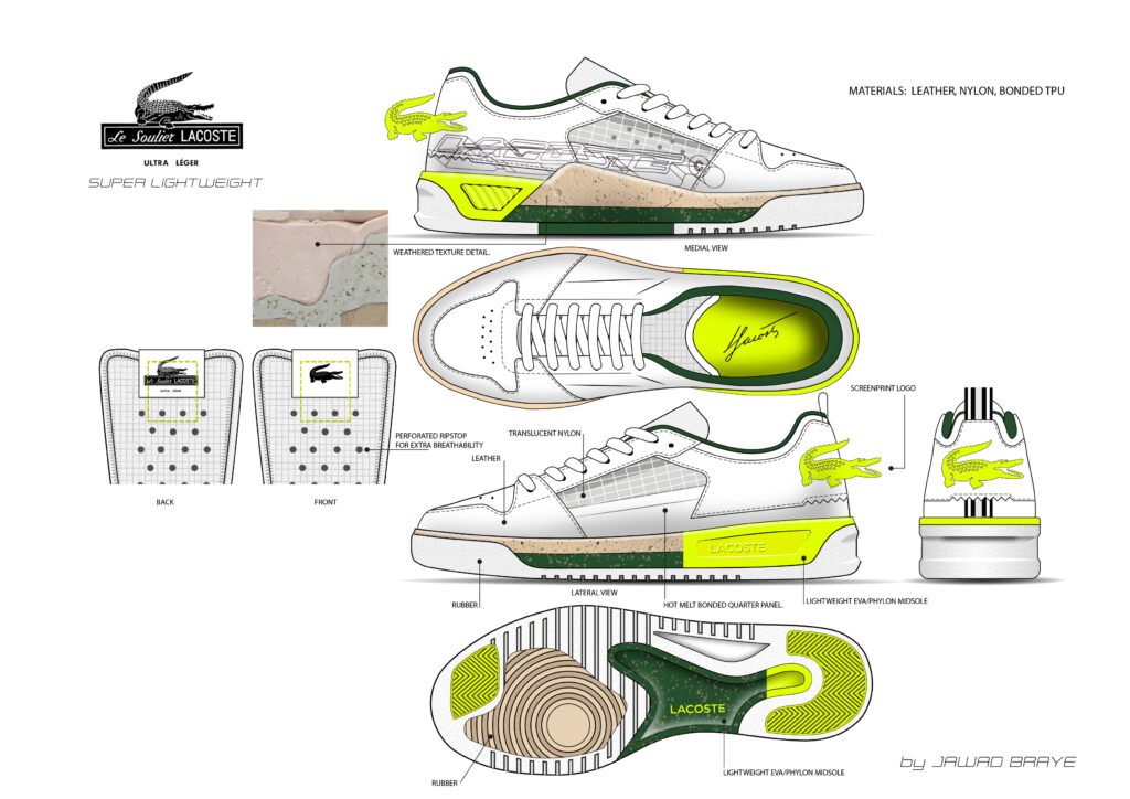 Footwear design study, J. Braye Design Consultancy archive